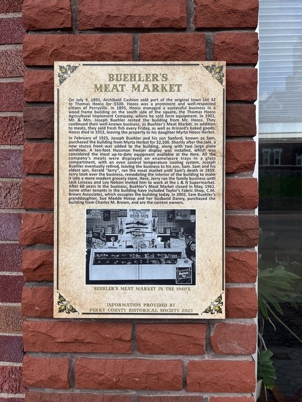 Buehler's Meat Market Marker. Click for full size. Buehler's Meat Market Marker image. Click for full size.