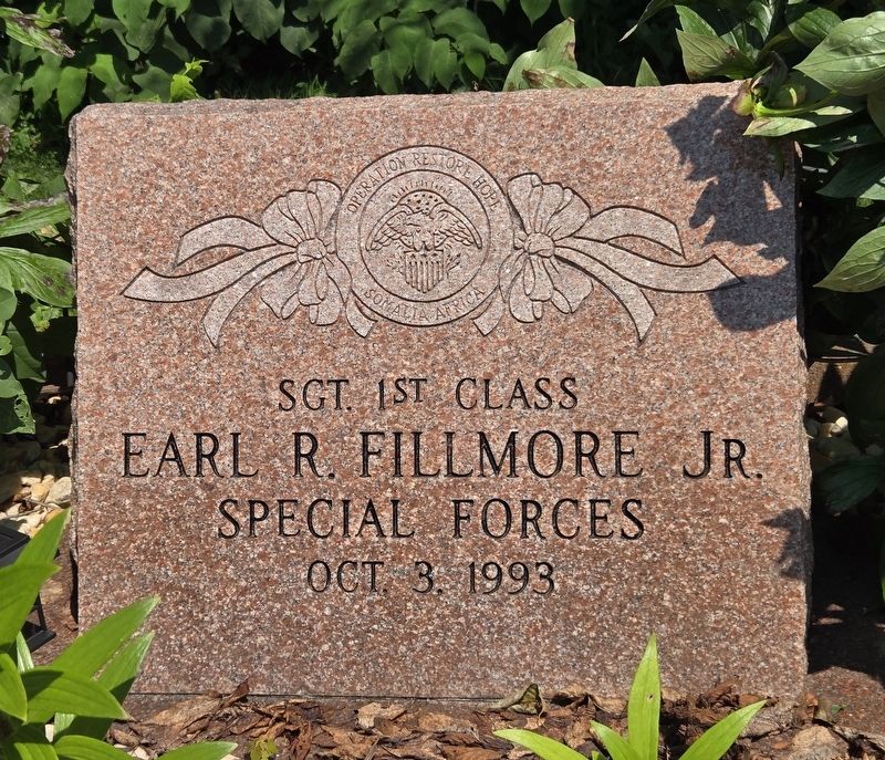 Sgt. Earl R. Fillmore, Jr. Memorial Garden Marker. Click for full size. Sgt. Earl R. Fillmore, Jr. Memorial Garden Marker image. Click for full size.