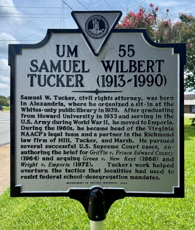 Samuel Wilbert Tucker (1913~1990) Marker. Click for full size. Samuel Wilbert Tucker (1913~1990) Marker image. Click for full size.