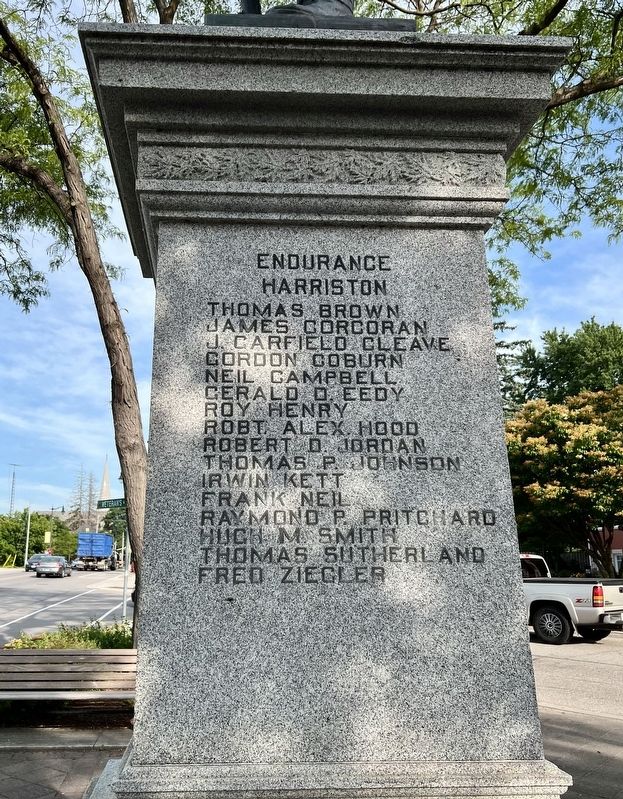 Harriston Cenotaph (north side). Click for full size. Harriston Cenotaph (north side) image. Click for full size.