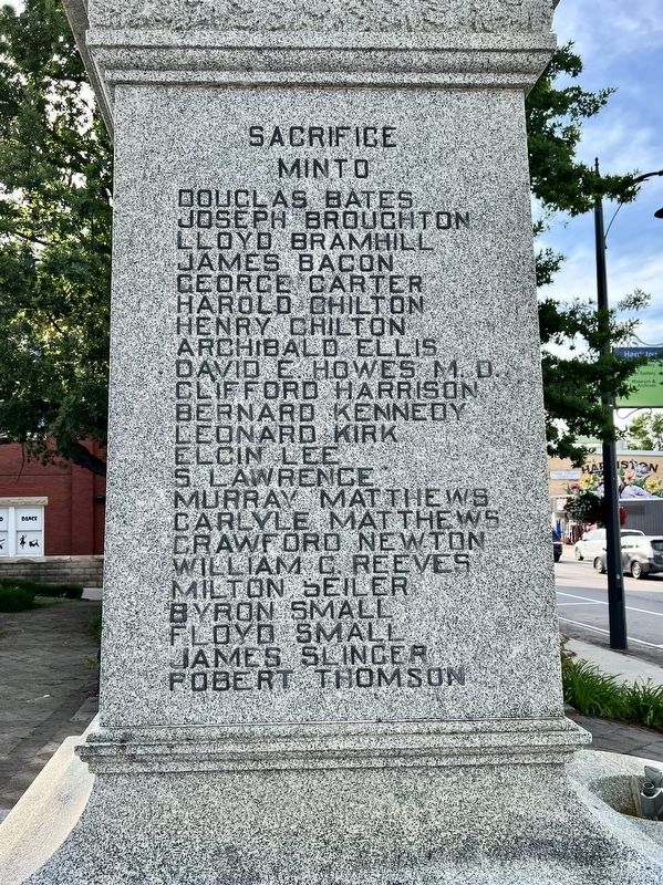Harriston Cenotaph (south side). Click for full size. Harriston Cenotaph (south side) image. Click for full size.