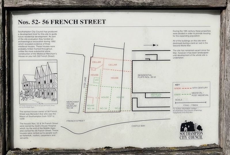 Nos. 52-56 French Street Marker. Click for full size. Nos. 52-56 French Street Marker image. Click for full size.