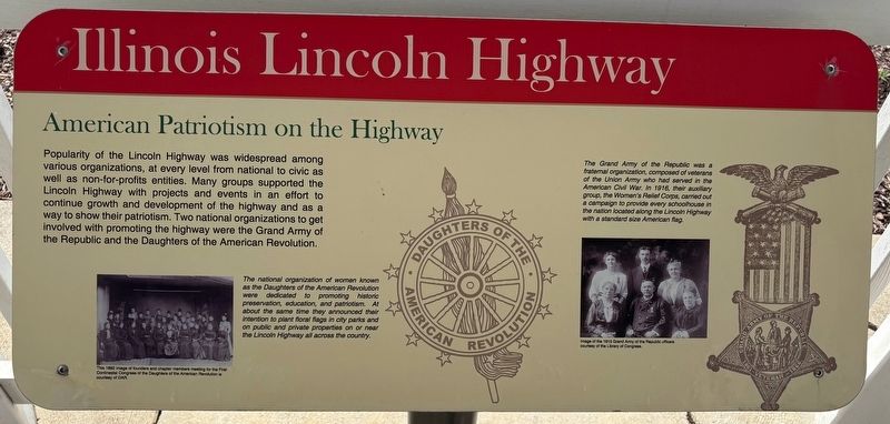 American Patriotism on the Highway Marker. Click for full size. American Patriotism on the Highway Marker image. Click for full size.