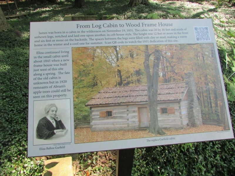 From Log Cabin to Wood Frame House Marker. Click for full size. From Log Cabin to Wood Frame House Marker image. Click for full size.