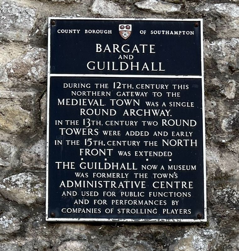Bargate and Guildhall Marker image. Click for full size.