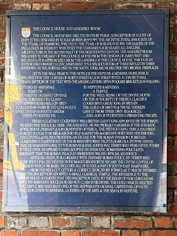 The Council House and Assembly Room Marker image. Click for full size.