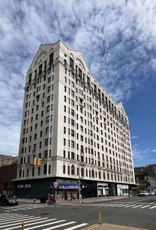 Hotel Theresa and marker. Click for full size. Hotel Theresa and marker image. Click for full size.