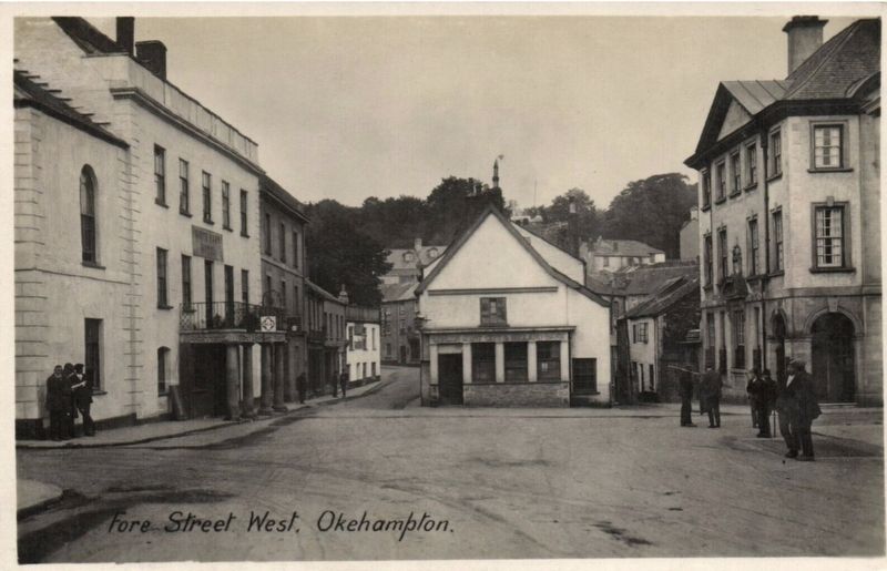 Fore Street West (the White Hart is the building on the left). Click for full size. Fore Street West (the White Hart is the building on the left) image. Click for full size.