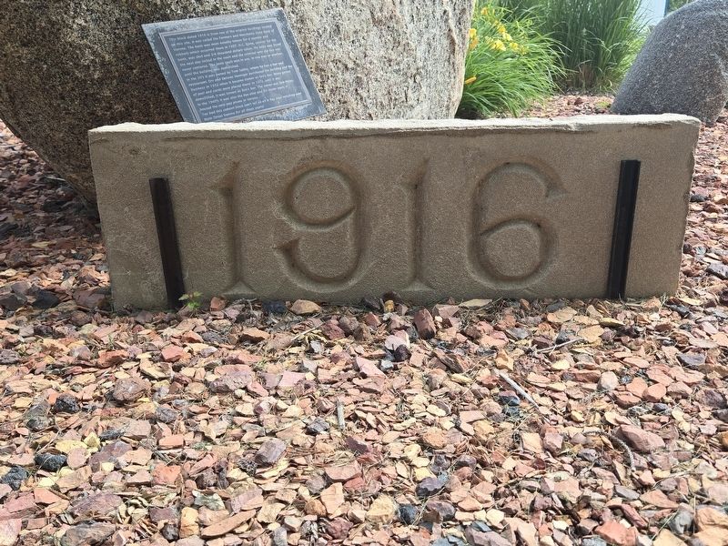 1916 Block in front of the marker. Click for full size. 1916 Block in front of the marker image. Click for full size.