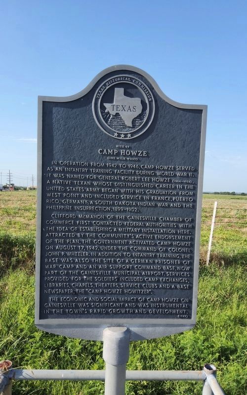 Site of Camp Howze Marker. Click for full size. Site of Camp Howze Marker image. Click for full size.