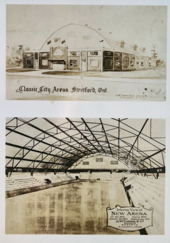 William Allman Memorial Arena marker photos detail (left) image. Click for full size.