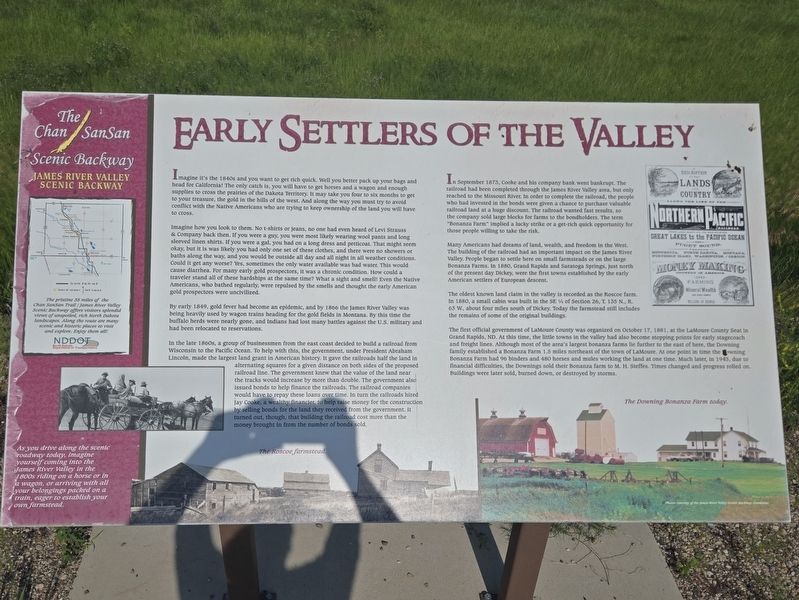 Early Settlers of the Valley Marker. Click for full size. Early Settlers of the Valley Marker image. Click for full size.