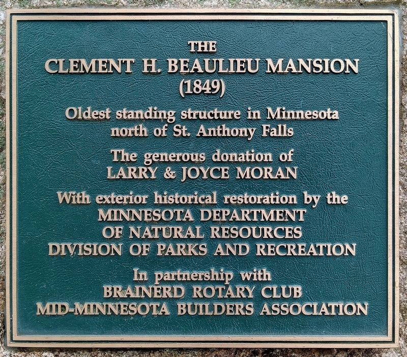 The Clement H. Beaulieu Mansion Marker image. Click for full size.