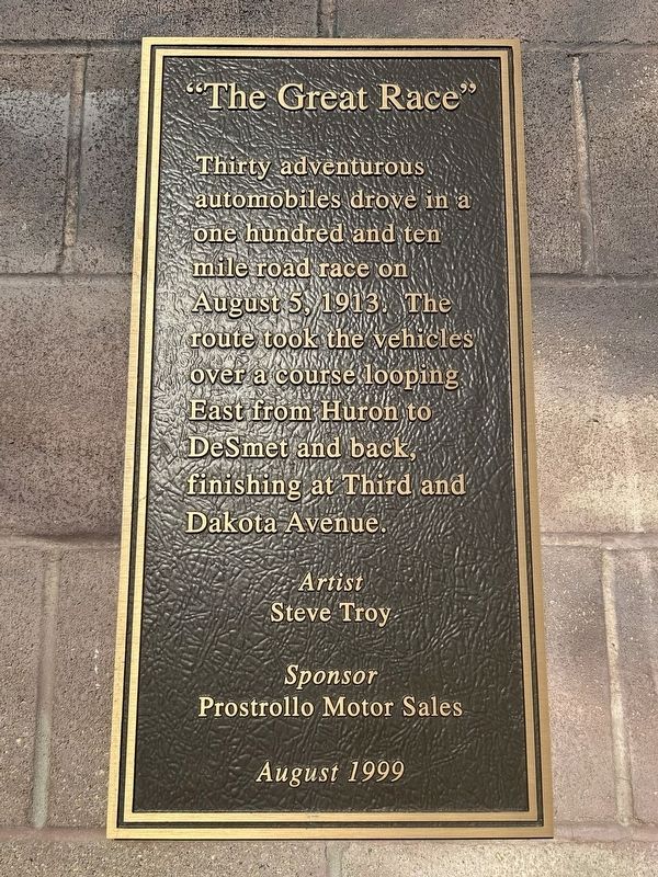 "The Great Race" Marker image. Click for full size.