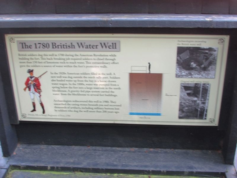 The 1780 British Water Well Marker image. Click for full size.
