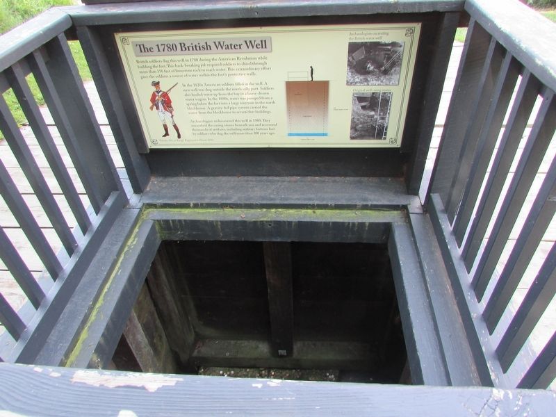 The 1780 British Water Well Marker image. Click for full size.