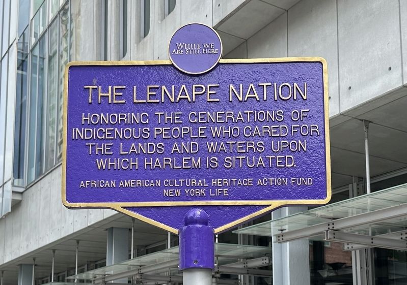 The Lenape Nation Marker image. Click for full size.