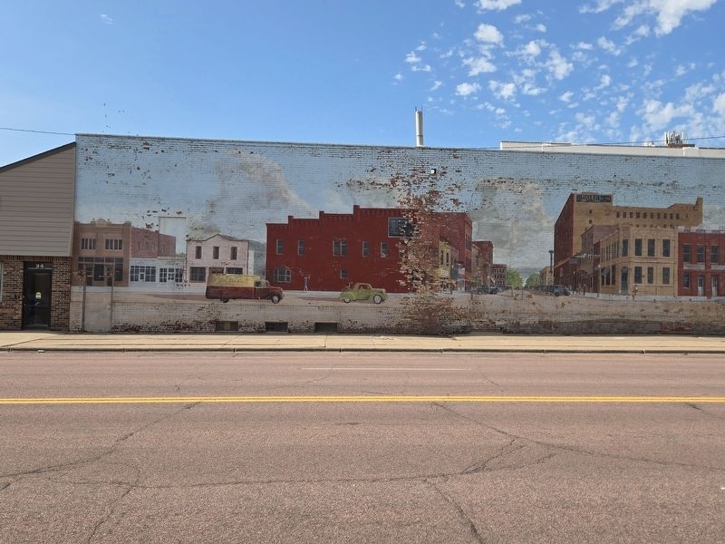 Left half of Downtown Saturday Night mural. Click for full size. Left half of Downtown Saturday Night mural image. Click for full size.