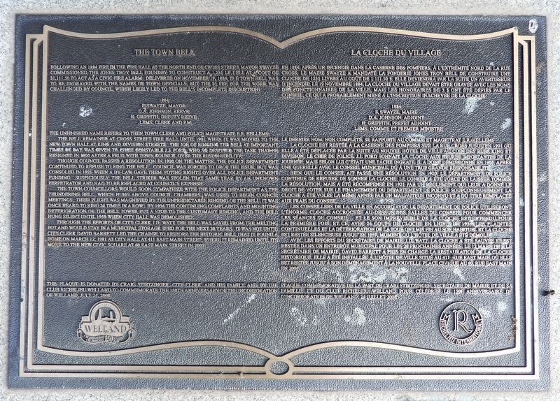 The Town Bell - Marker image. Click for full size.
