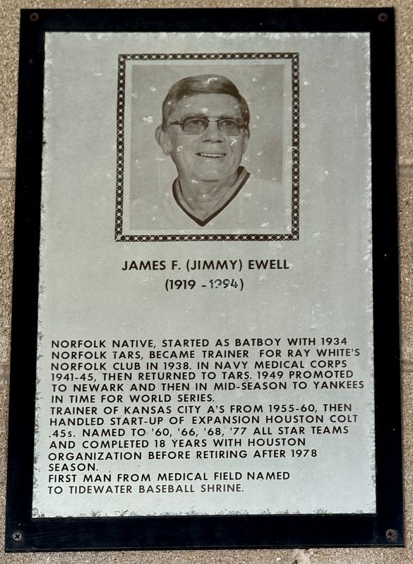 James F. (Jimmy) Ewell Marker image. Click for full size.