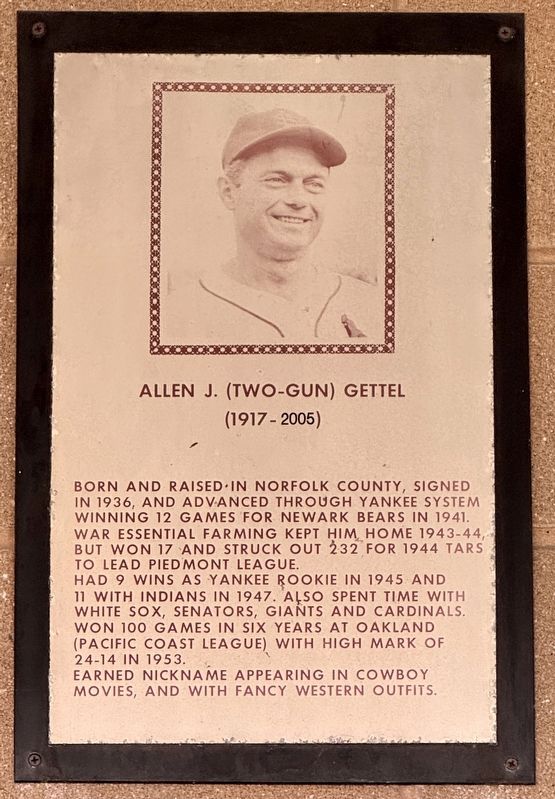Allen J. (Two-Gun) Gettel Marker image. Click for full size.