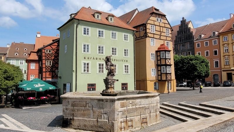 The view of the �pal�ček and Marker from the plaza image. Click for full size.