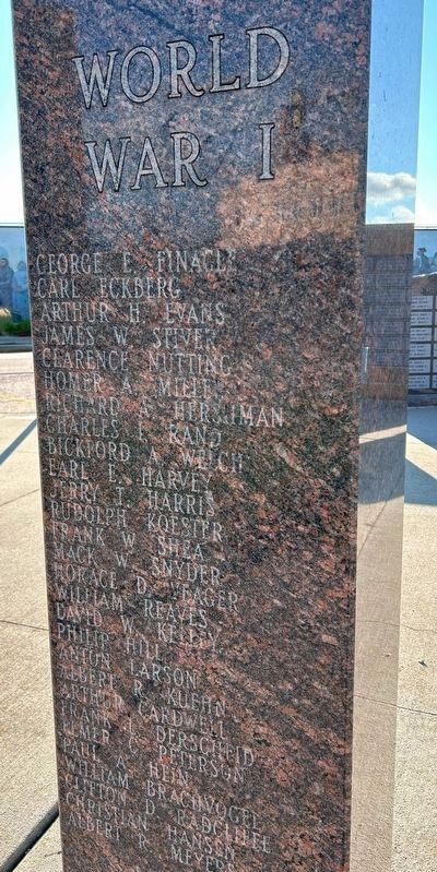 World War I Pillar image. Click for full size.