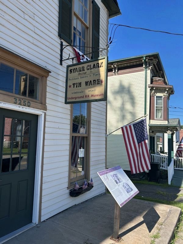 Starr Clark Tin Shop Marker. Click for full size. Starr Clark Tin Shop Marker image. Click for full size.