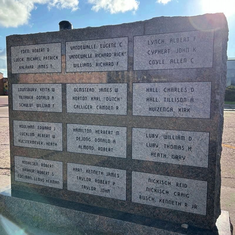 Beadle County Veterans Memorial, Left Wall 1 image. Click for full size.
