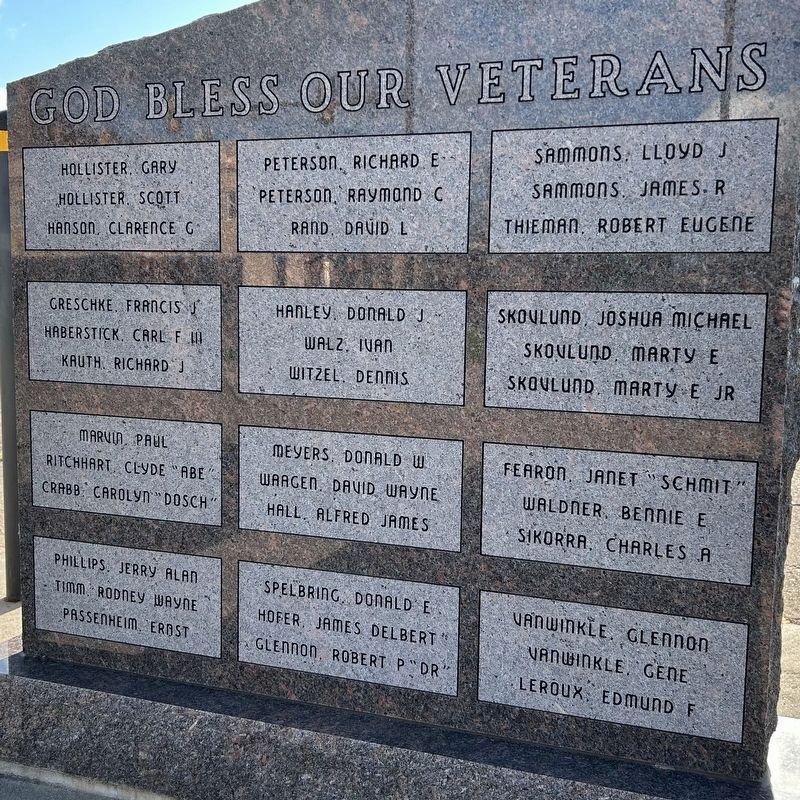 Beadle County Veterans Memorial, Left Wall 2 image. Click for full size.