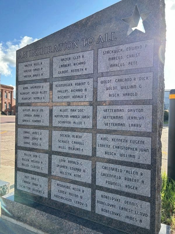 Beadle County Veterans Memorial, Left Wall 3 image. Click for full size.