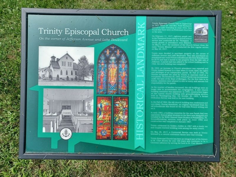 Trinity Episcopal Church Marker image. Click for full size.