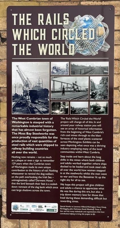 The Rails Which Circled the World Marker image. Click for full size.
