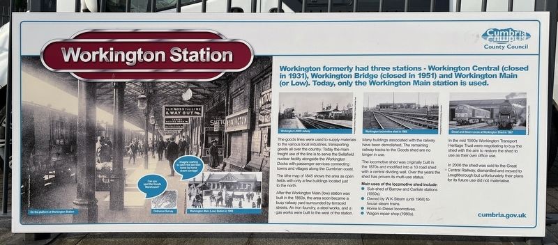 Workington Station Marker image. Click for full size.