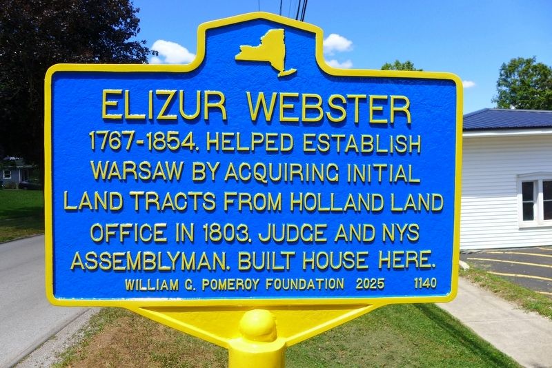 Elizur Webster Marker. Click for full size. Elizur Webster Marker image. Click for full size.