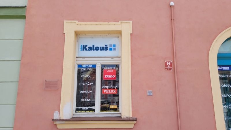 Dům U Jednoro�ce č. p. 512 / The Unicorn building no. 512 Marker image. Click for full size.