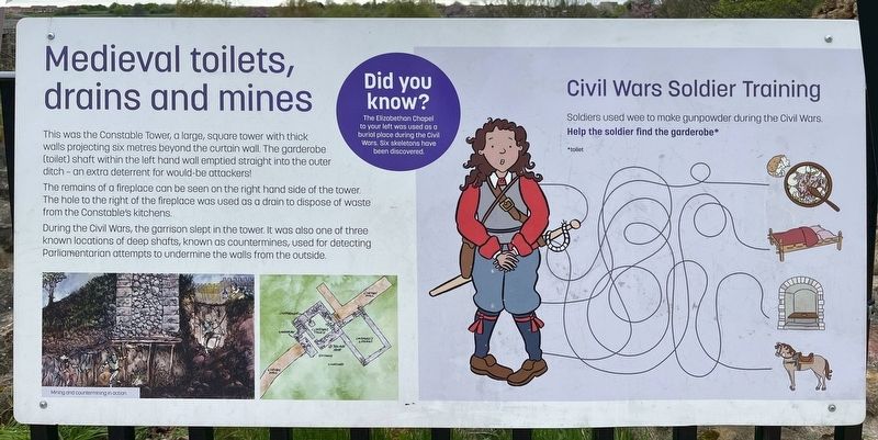 Medieval toilets, drains and mines Marker image. Click for full size.