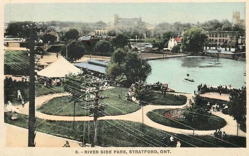 Stratford Riverside Parks, ca 1900 image. Click for full size.