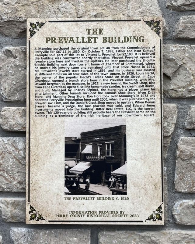 The Prevallet Building Marker image. Click for full size.