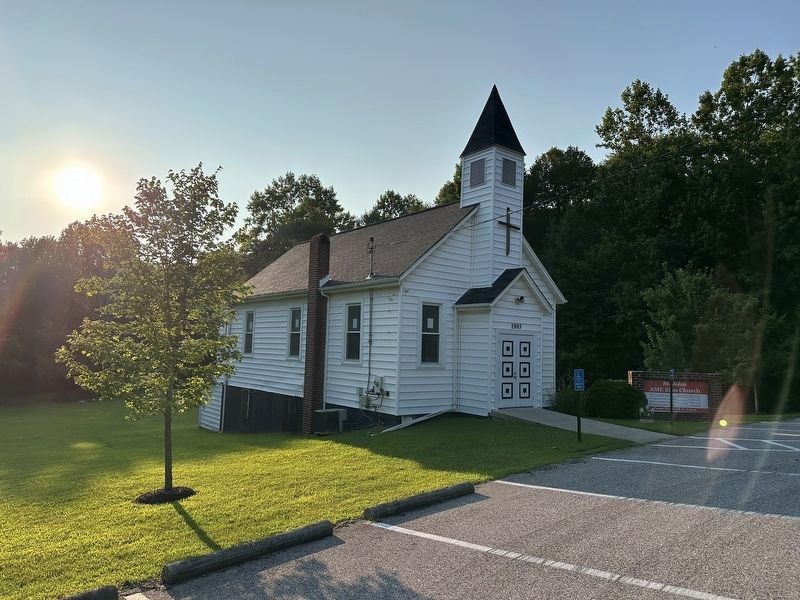 At the End of the Road Marker - St. John AME Zion Church image. Click for full size.