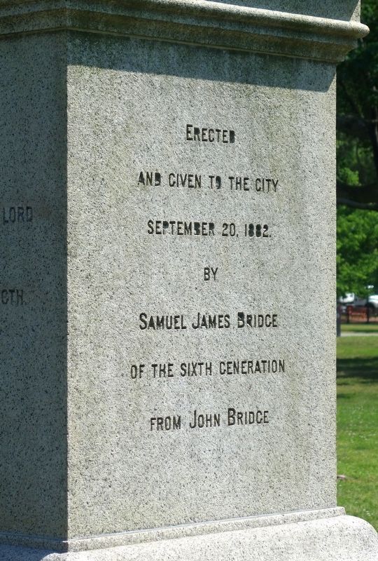 John Bridge Monument image. Click for full size.