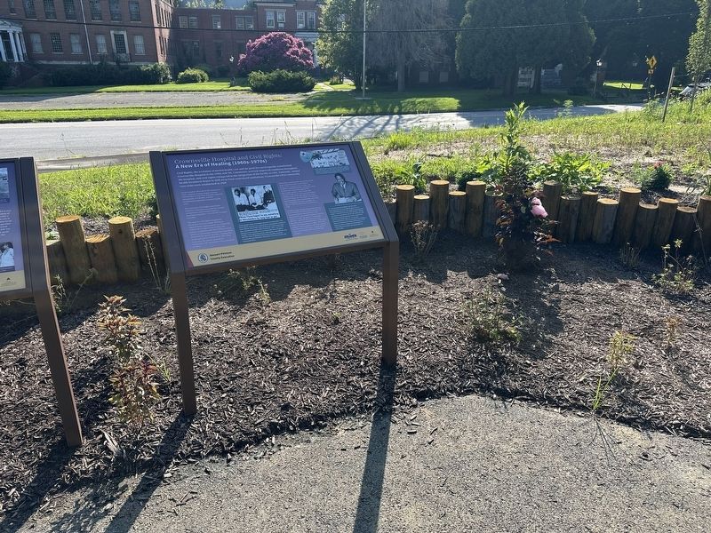 Crownsville Hospital and Civil Rights Marker - wide view image. Click for full size.