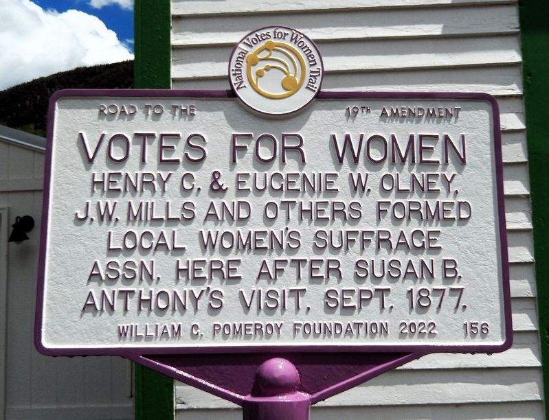 Votes for Women Marker image. Click for full size.