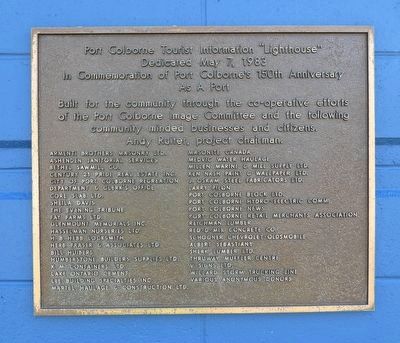 Port Colborne Tourist Information "Lighthouse" - Marker image. Click for full size.
