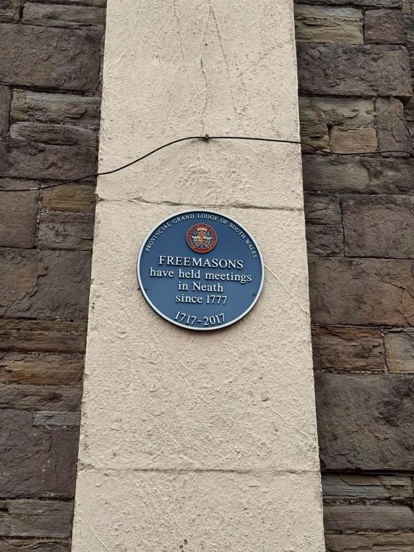Neath Freemasons Marker. Click for full size. Neath Freemasons Marker image. Click for full size.