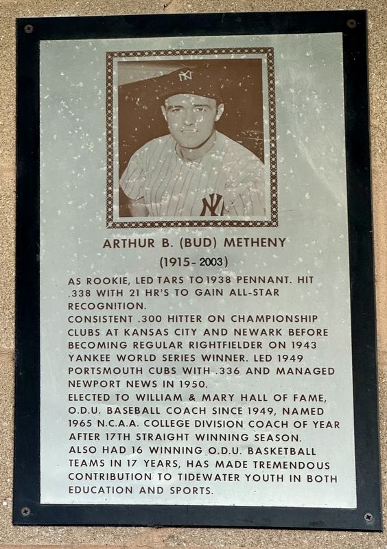 Arthur B. (Bud) Metheny Marker image. Click for full size.