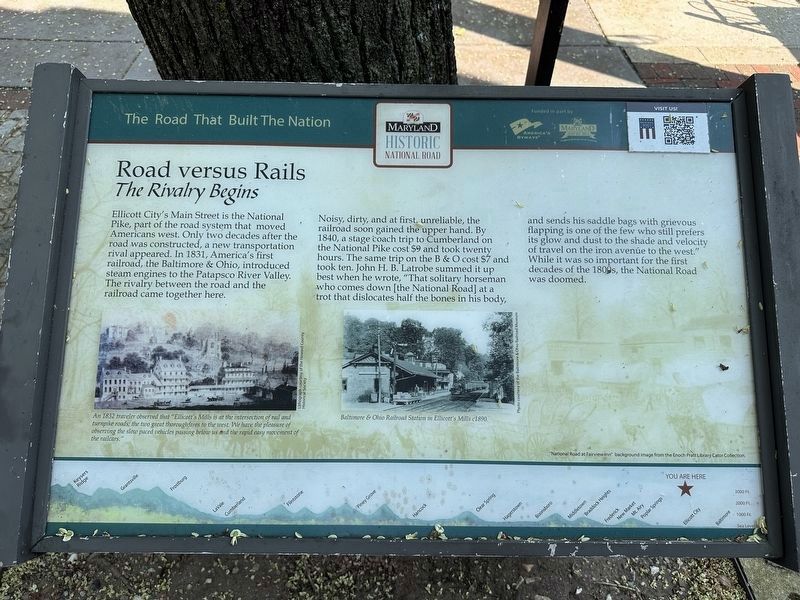 Roads versus Rails Marker image. Click for full size.