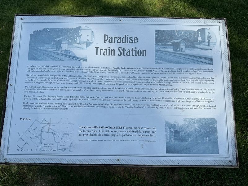 Paradise Train Station Marker image. Click for full size.