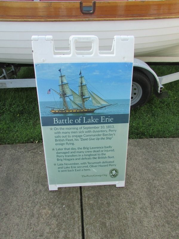 Battle of Lake Erie Marker image. Click for full size.