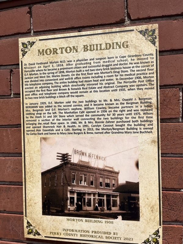 Morton Building Marker image. Click for full size.